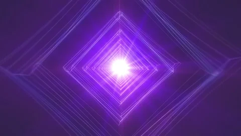 4K Abstract technology neon lines tunnel. Vídeos de archivo 103756895