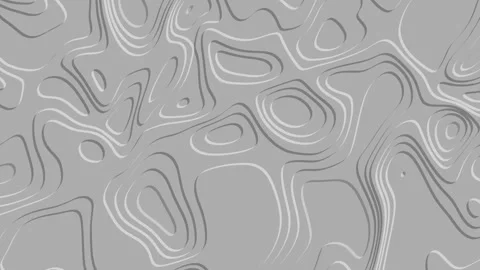 4K Abstract three-dimensional liquid lines. Seamless animation Stock Footage 277043470