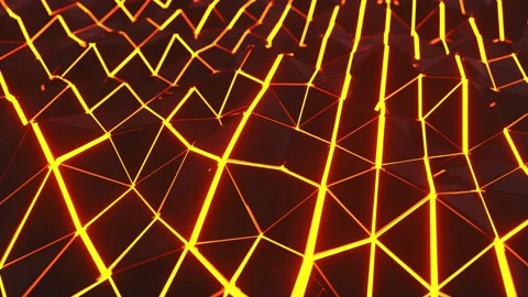 4K abstract triangular mesh surface. Video stock 171633109