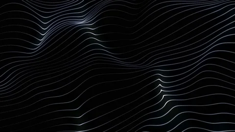 4K Abstract wave background. White wavy dots. Stock Footage 112192284