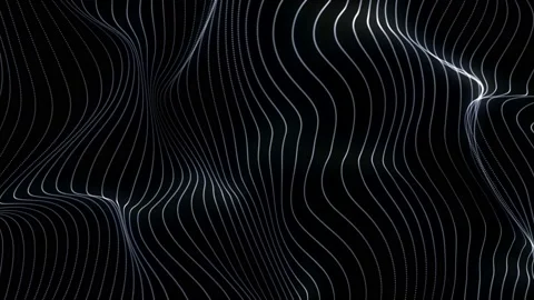 4K Abstract wave background. White wavy dots. Stock Footage 112192392