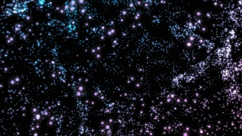 4K Abstract wave texture glowing defocused particles. Cyber digital technology Stock Footage 94080312