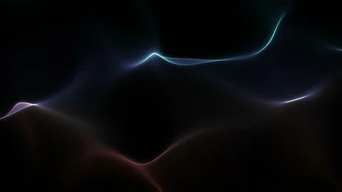 4K Abstract wave texture glowing defocused particles. Cyber digital technology Stock Footage 103757688