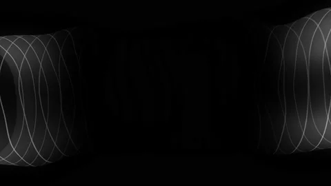 4K Abstract white Circular lines animation Stock Footage 159120236