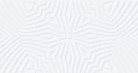 4k abstract white geometric background. Light floral blank seamless looped BG. Video stock 143342696