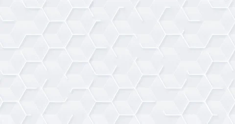 4k abstract white hexagonal animated pattern. 스톡 동영상 197657097