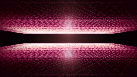 4k Abstract Wireframe Technology Landscape Scrolling Loop Vidéo 101787634