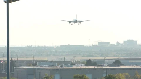 4K - AC - Plane Landing Stock Footage 93152802