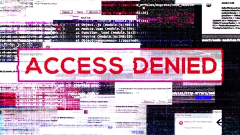4K Access Denied Video stock 171586967