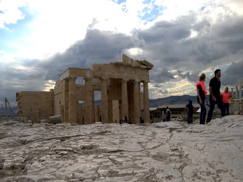4k Acropolis time lapse Stock-Footage 77375774