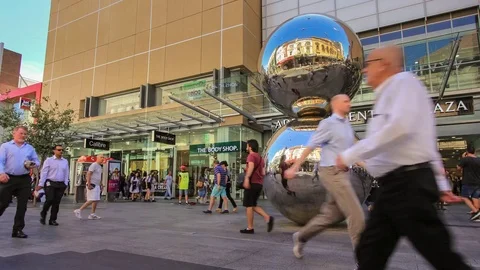 4K Adelaide, Malls Balls 2 Stock Footage 77018307