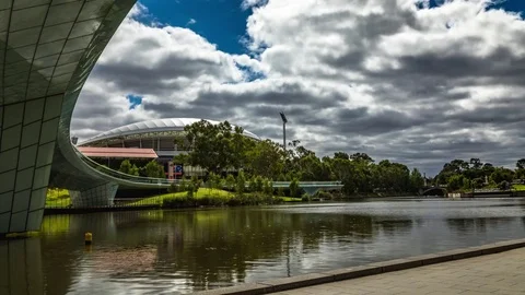 4K Adelaide Torrens River Timelapse Stock Footage 76969533