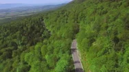 4K Adventure Aerial Shot - Mountain Road Stock Footage
