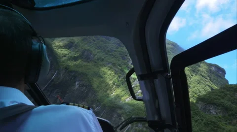 4K adventure helicopter flight Stock Footage 57910820