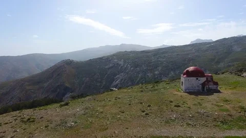 4K. Aerial. Aerial shot of the north face of Sierra Nevada in Granada Stock Footage