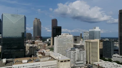 4K Aerial B-Roll Atlanta Skyline Westin hotel Stock Footage 104141663