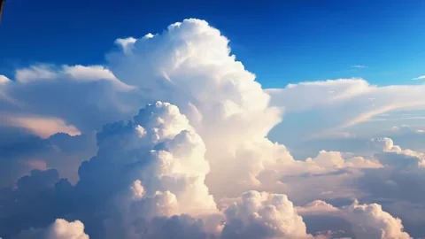 4K aerial background of white clouds and blue heaven 库存影片 318577817