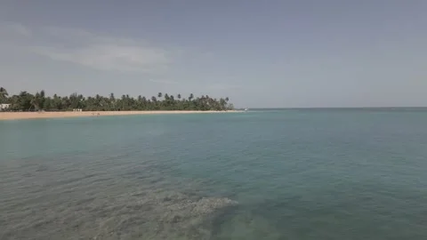 4k Aerial Beach Las Terrenas, Dominican Republic Stock Footage 274016424
