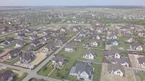 4K aerial construction of multi-storey house residential complex wall hotel Stock Footage 63627624