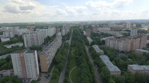4K aerial construction of multi-storey house residential complex wall hotel Stock Footage 63627820