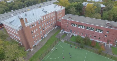 4K aerial construction of multi-storey house residential complex wall hotel Video stock 68773489