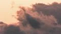 4K aerial dark mountain clouds cumuli at dawn semi-fisheye view 4k or 4k+ Resolution