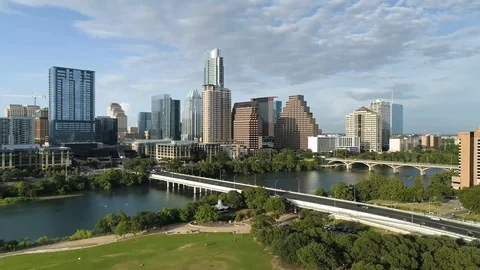 4K Aerial Downtown Drone Time Lapse Stock Footage 93376565