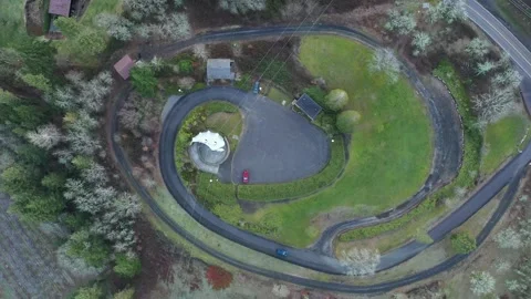 4K aerial drone b roll flying at Panorama Point County Park near Hood River, OR 库存影片 330474638