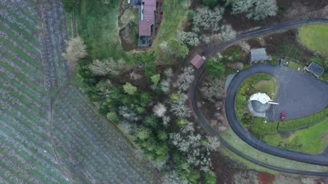 4K aerial drone b roll flying at Panorama Point County Park near Hood River, OR 库存影片 330475138