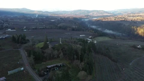 4K aerial drone b roll flying at Panorama Point County Park near Hood River, OR 库存影片 330475381