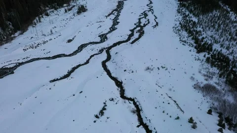 4K aerial drone b roll above White River basin in Mount Hood National Forest, OR 库存影片 330655110