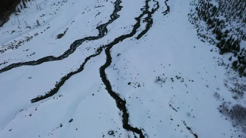 4K aerial drone b roll above White River basin in Mount Hood National Forest, OR 스톡 동영상 330655228