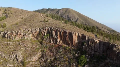 4K Aerial Drone Flight Over Barranco del Pozo Canyon, Tenerife 動画素材 314607459