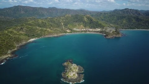 4k aerial drone footage.  Costa Rica beaches/coast & the Pacific Ocean Stock Footage