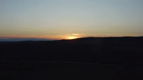 4k Aerial Drone, Sunset over the Bulgarian Mountains Video stock 130623968