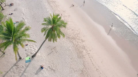 4K Aerial drone top view crowd of people... | Stock Video | Pond5
