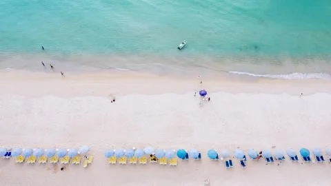 4K Aerial drone top view crowd of people... | Stock Video | Pond5
