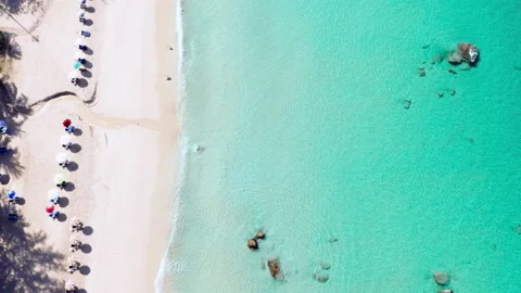 4K Aerial drone top view crowd of people... | Stock Video | Pond5
