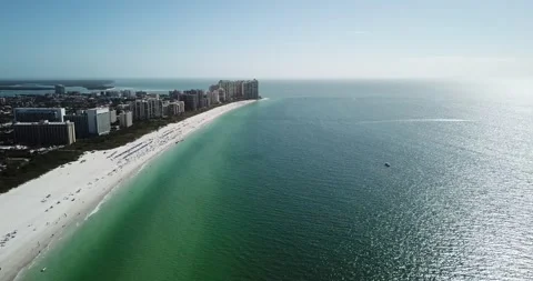 4K Aerial Drone View Of Beach And Shoreline Stock Footage 179017828