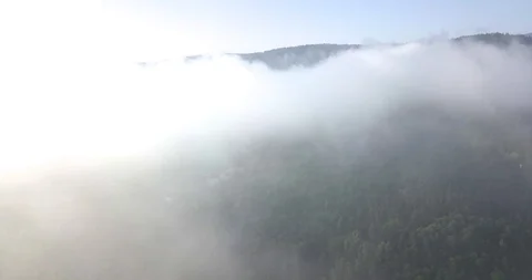 4K Aerial drone View in the clouds Stock Footage 125203123