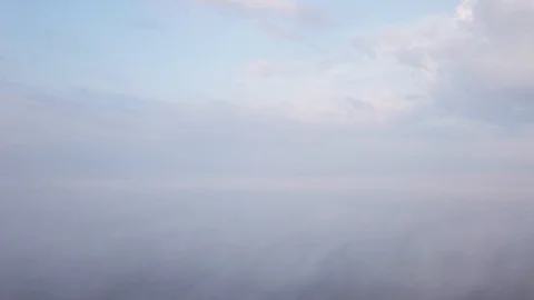 4k aerial flight over clouds at summer sunrise. Beautiful drone landscape Vídeos de archivo 93949314