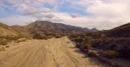 4K Aerial, Flight Over A Dry Riverbed In A Desert In Andalusia, Spain Stock Footage