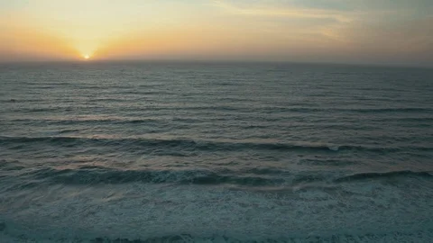 4K Aerial Flying View of Ocean and Cliff Stock-Footage 80989559
