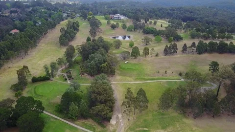 4K Aerial Golf Course Shot Video stock 80900589