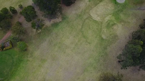 4K Aerial Golf Course Shot Stockbeeldmateriaal 80900889