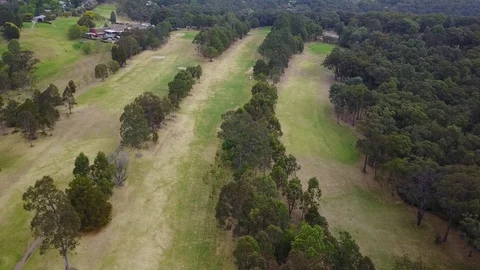 4K Aerial Golf Course Shot Video stock 80901288
