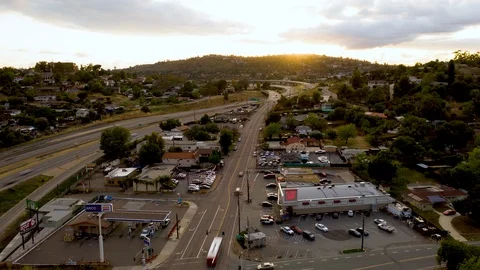4K Aerial Hyperlapse - Spring Valley, CA 動画素材 108471932