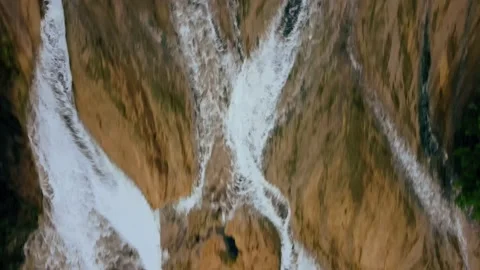 4K Aerial Look Down Drone Shot of Turner Falls, Davis, Oklahoma Stock-Footage 156525639