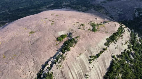 4K Aerial Medium Orbit Drone Shot of Enchanted Rock, Fredericksburg, TX Stock-Footage 156426986