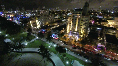 Miami At Night Stock Footage ~ Royalty Free Stock Videos | Pond5
